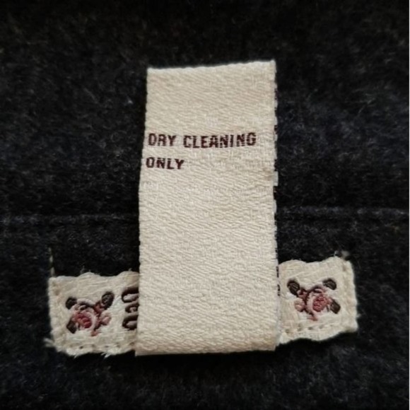 Empire Waist Gray fully Lined Wool Coat w/Pockets - Picture 11 of 11